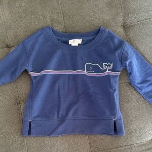 Vineyard Vines Blue Whale Sweatshirt girls 4t